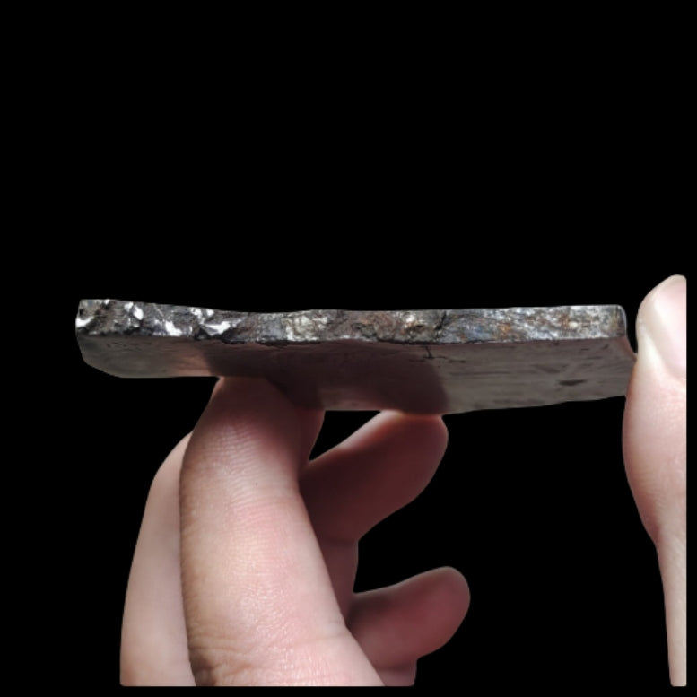 55.9G Muonionalusta Iron Meteorite Specimen, Collection Iron Meteorite Slice - TC31